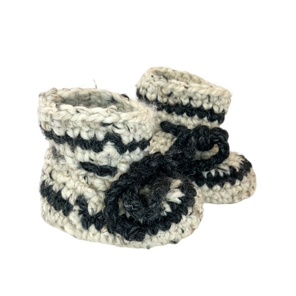 Wool Knit Slippers with Sheepskin Sherpa Soles - Picture 1 of 14